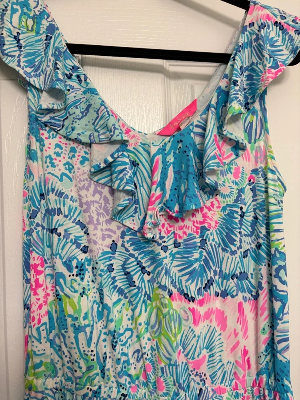 Lilly Pulitzer Alessa sink or swim romper - Picture 3 of 5